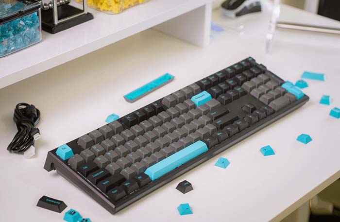 TNC Store Bàn phím MonsGeek MG108 Black & Cyan